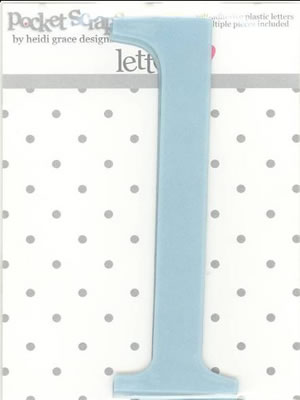 Heidi Grace - Inspire Me - Plastic Alpha Stickers l - 2/pk  (sold in 3's)